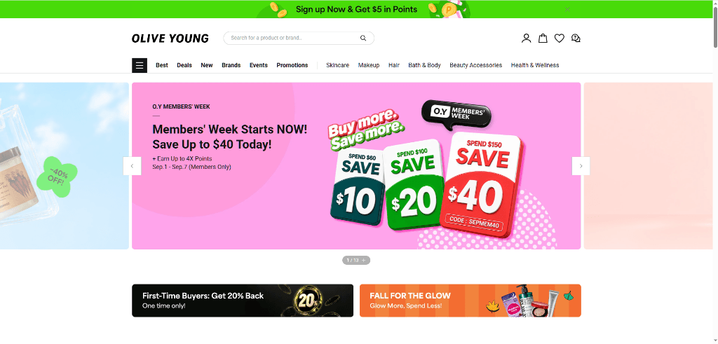 Olive Young Global K-Beauty Hub